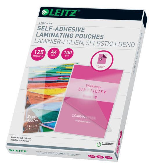 LEITZ Laminierfolien glänzend 125 mikron A4