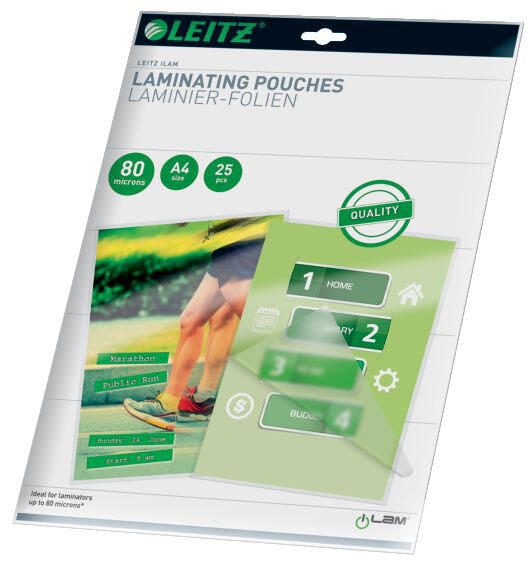 LEITZ Laminierfolien glänzend 80 mikron A4