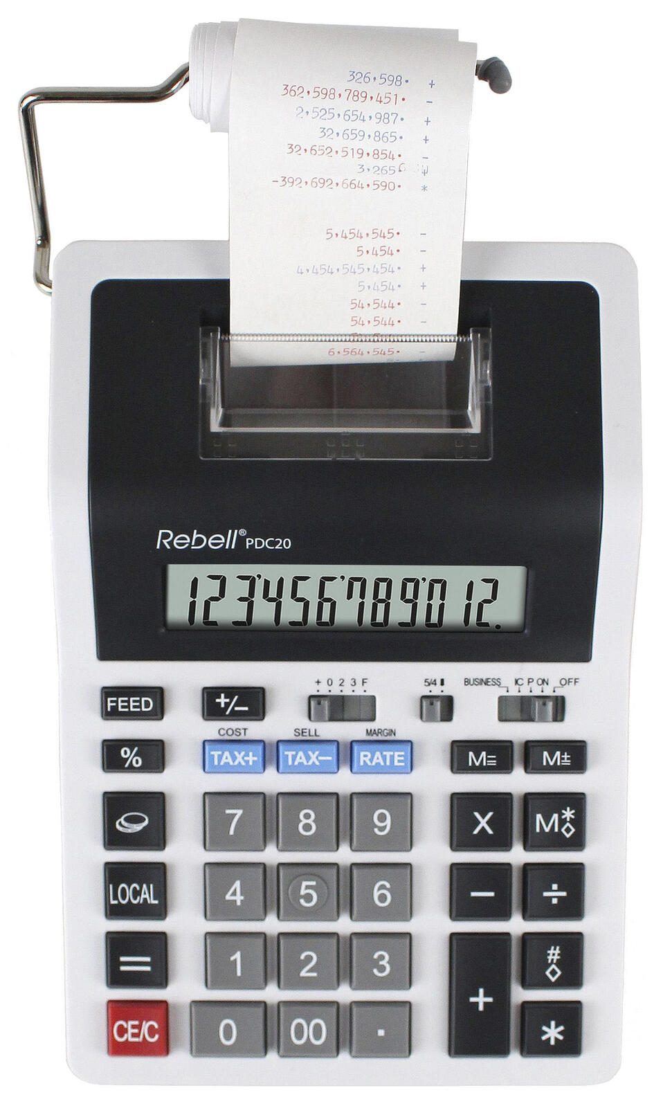 Rebell Tischrechner druckend PDC20 weiß/schwarz