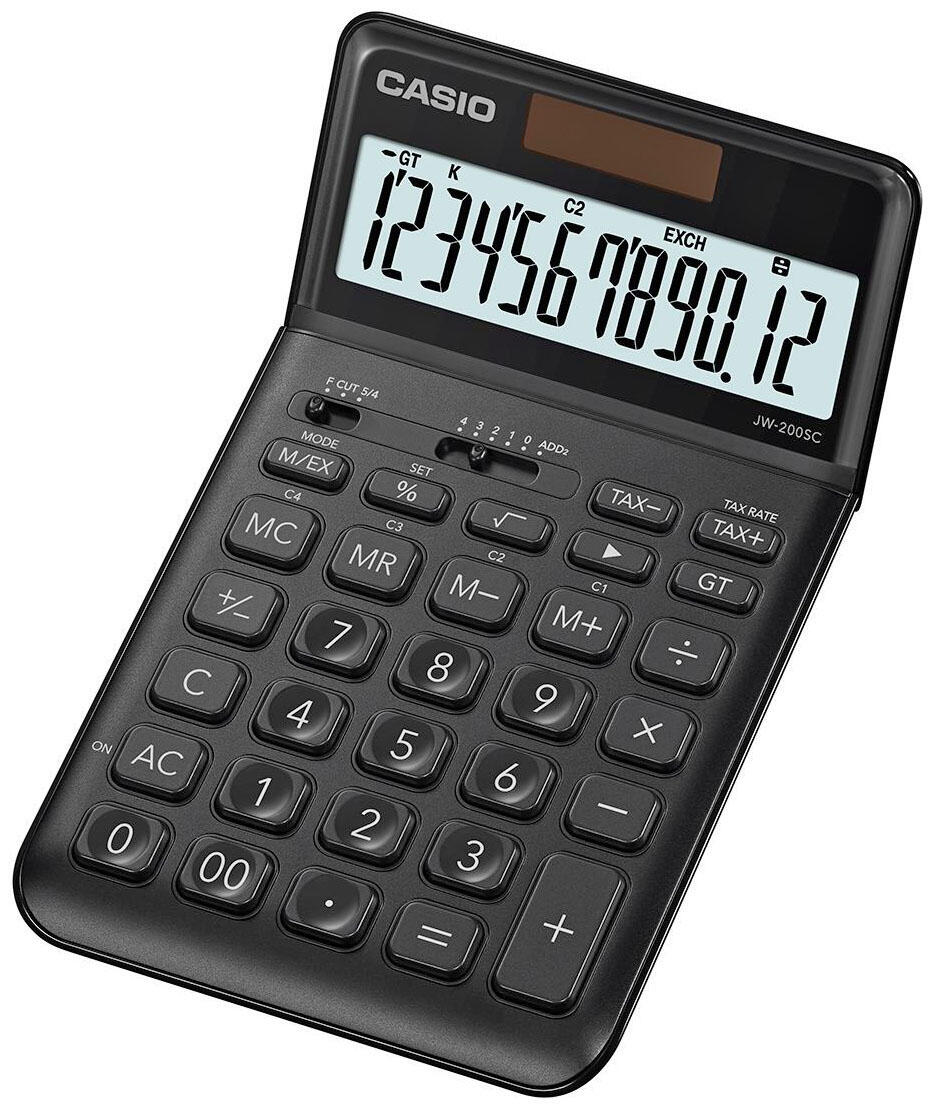 CASIO Tischrechner JW-200SC schwarz
