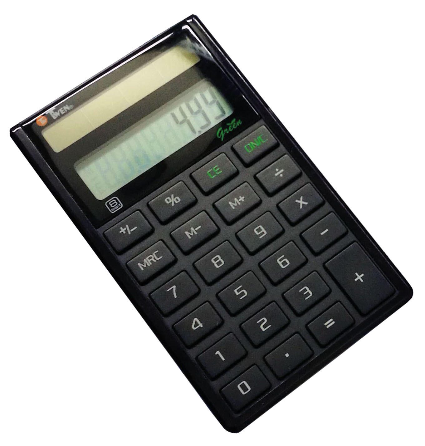 TWEN Taschenrechner ECO 8 schwarz