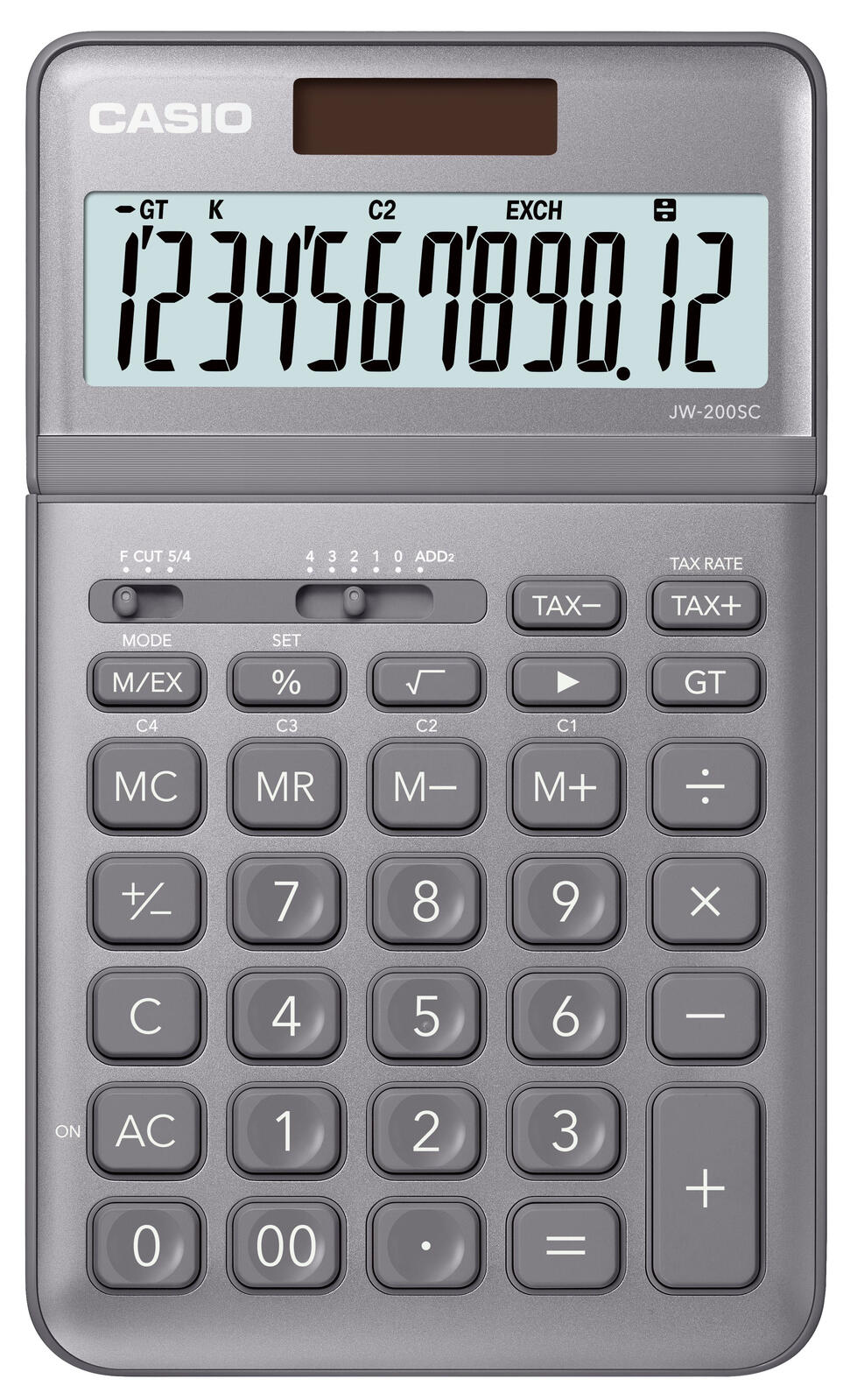CASIO Tischrechner JW-200SC grau