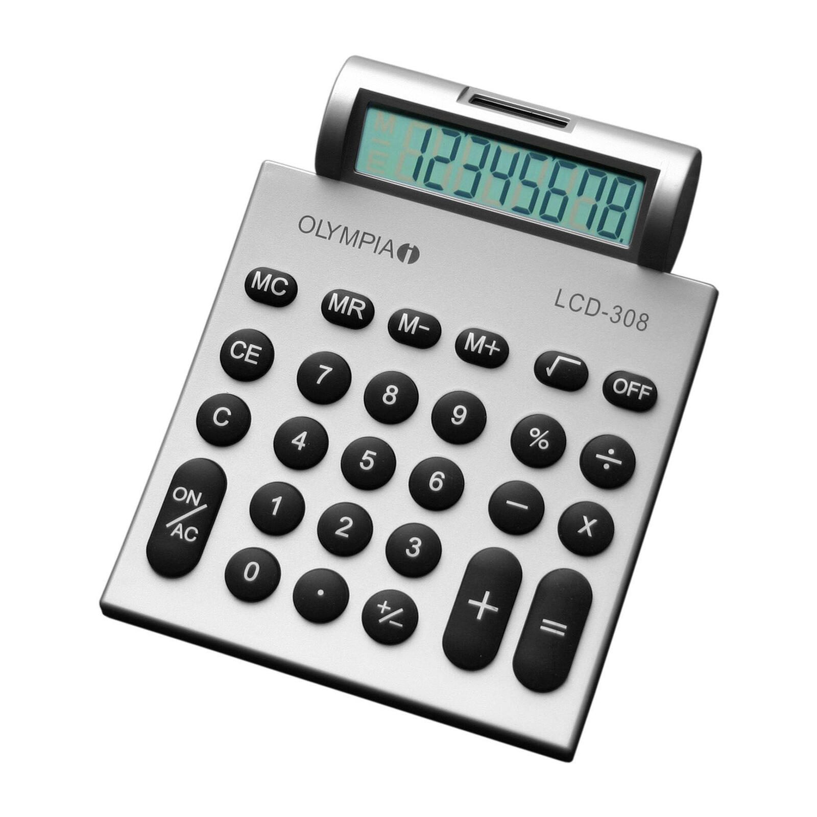 OLYMPIA Taschenrechner LCD-308 silber