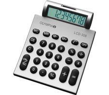 OLYMPIA Taschenrechner LCD-308 silber