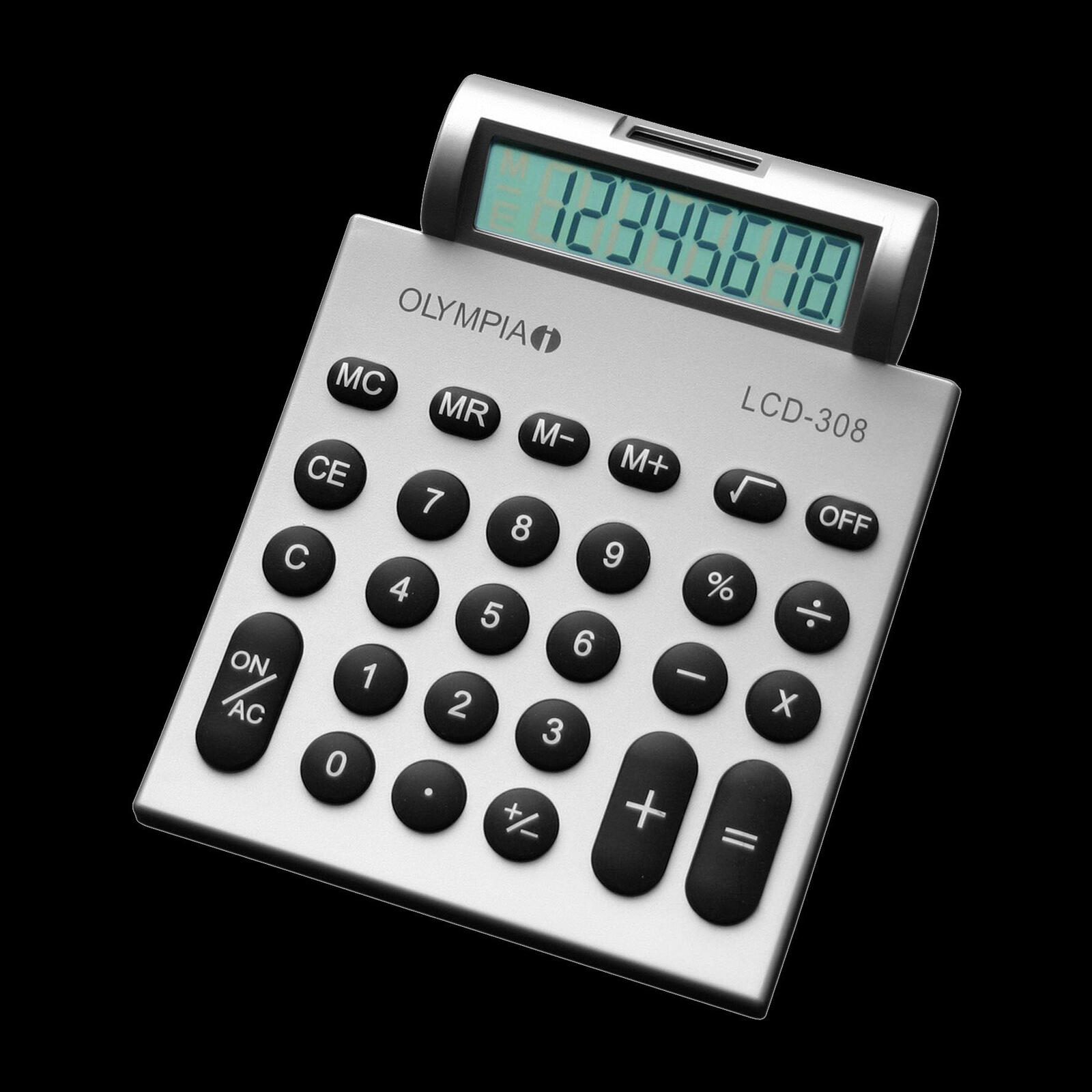 OLYMPIA Taschenrechner LCD-308 silber