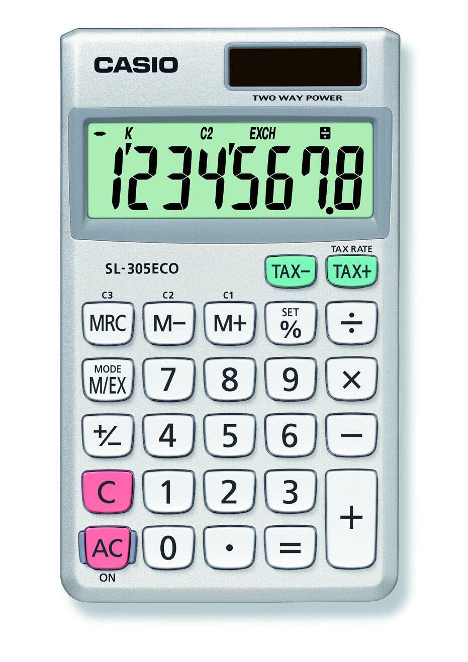 CASIO Taschenrechner SL-305ECO silber