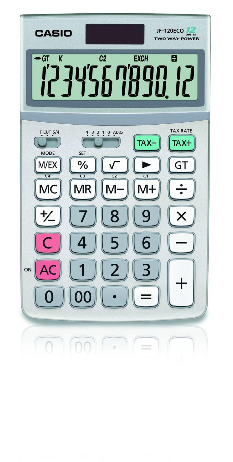 CASIO Tischrechner JF-120ECO silber