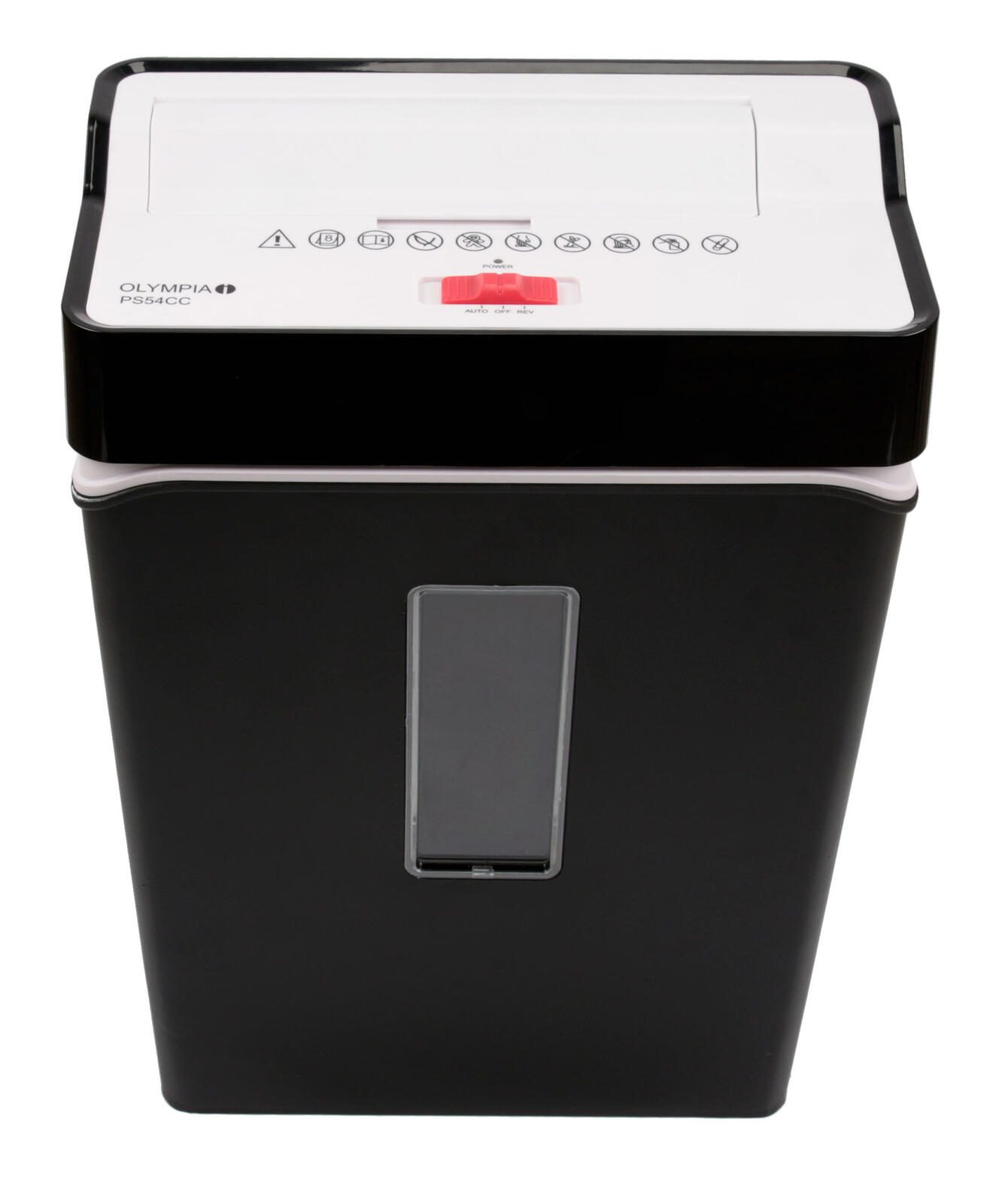 OLYMPIA PS54CC Aktenvernichter mit Partikelschnitt bis 8 Blatt schwarz