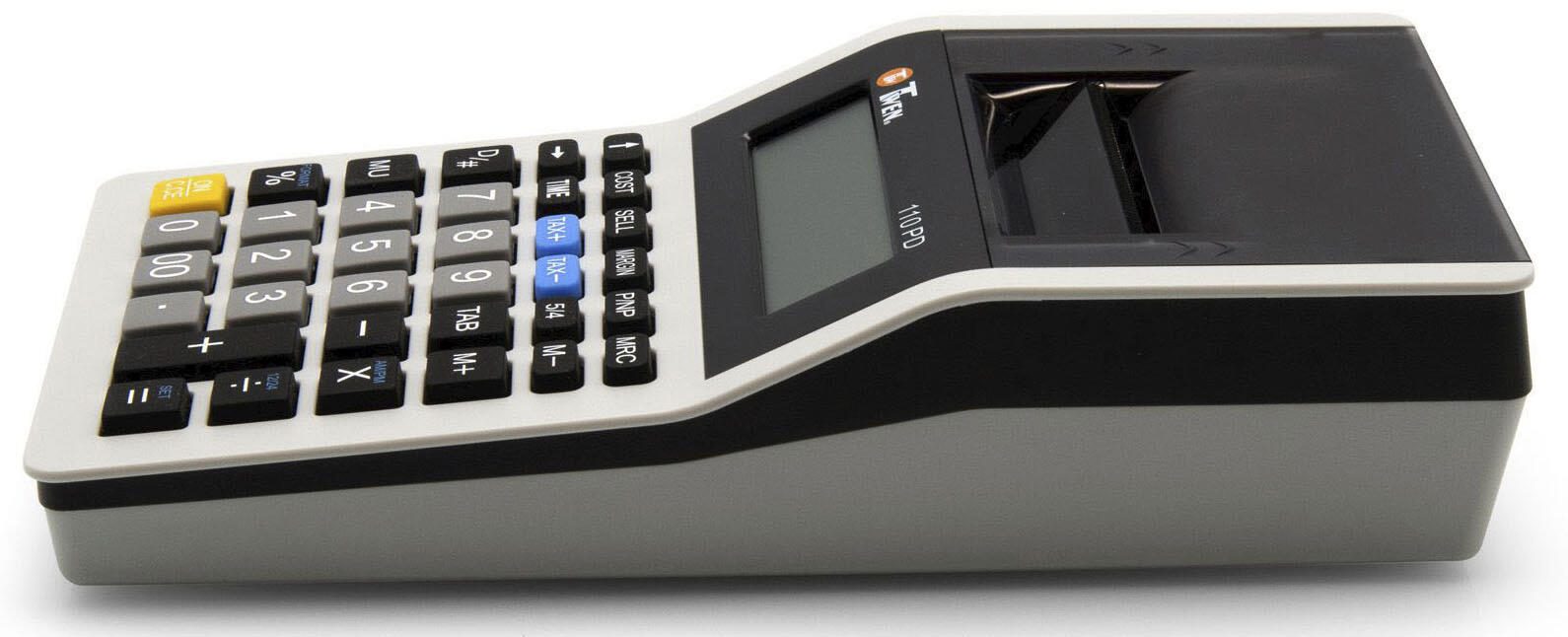 TWEN Tischrechner druckend 110 PD weiß/schwarz