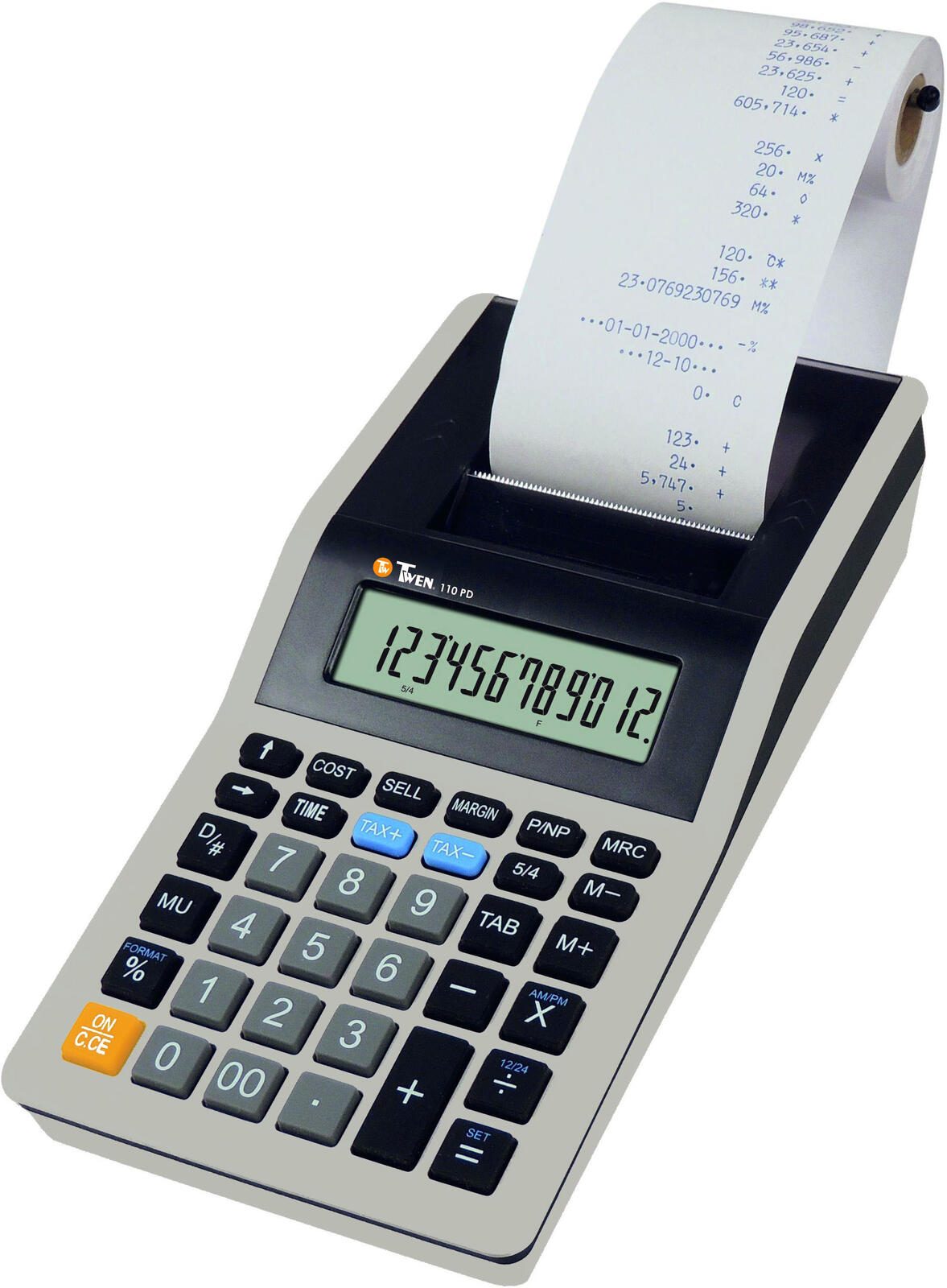 TWEN Tischrechner druckend 110 PD weiß/schwarz