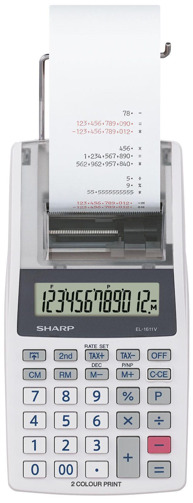 Sharp Tischrechner druckend EL-1611V weiß