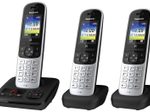 Panasonic Schnurloses Telefon-Set mit Anrufbeantworter KX-TGH723GS silber-schwarz