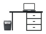 Rexel Momentum X406 Aktenvernichter mit Partikelschnitt bis 6 Blatt schwarz
