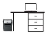 Rexel Momentum X410 Aktenvernichter mit Partikelschnitt bis 10 Blatt schwarz