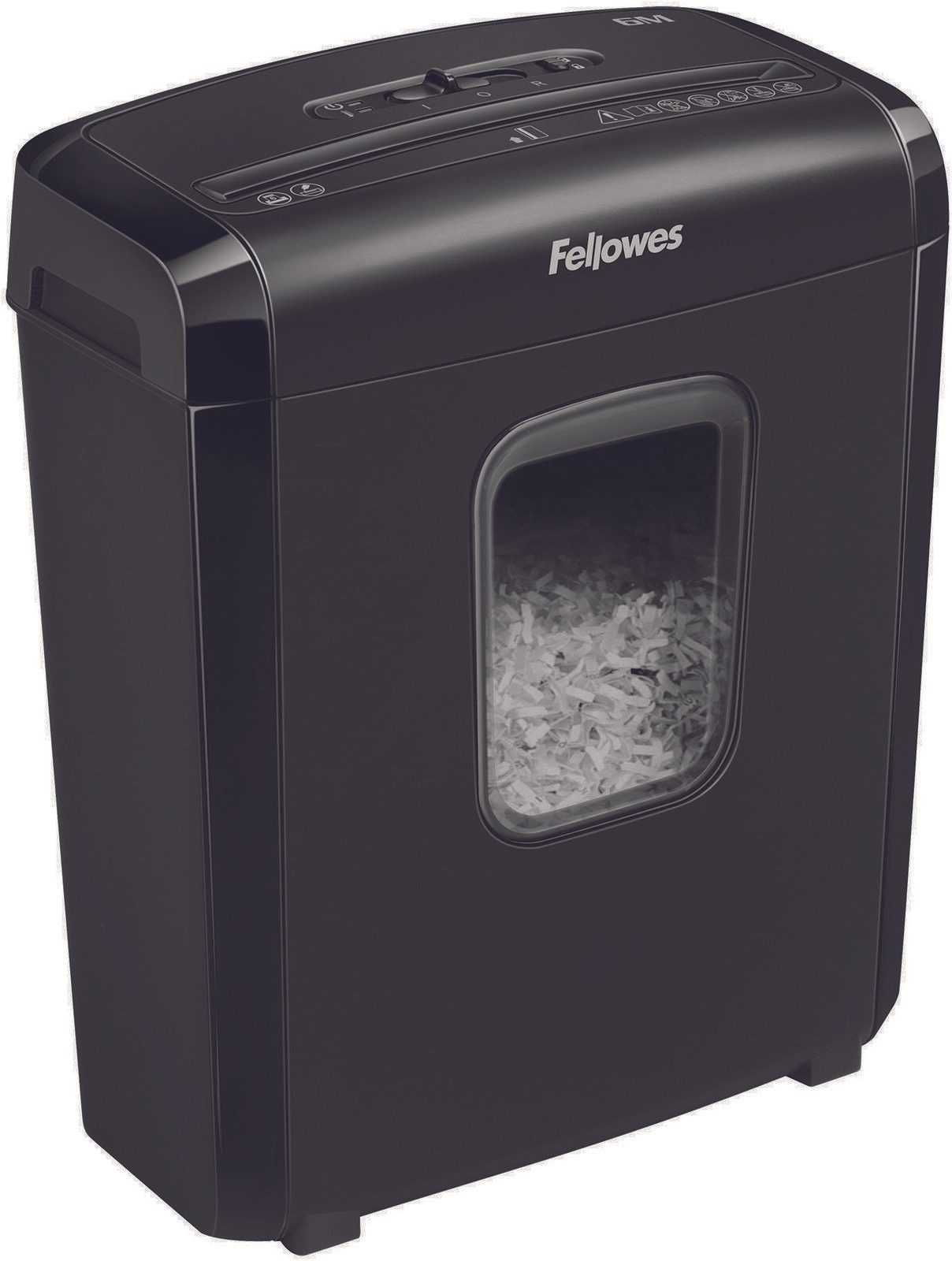 Fellowes Powershred 6M Aktenvernichter mit Partikelschnitt bis 6 Blatt schwarz