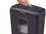 Fellowes Powershred 6M Aktenvernichter mit Partikelschnitt bis 6 Blatt schwarz
