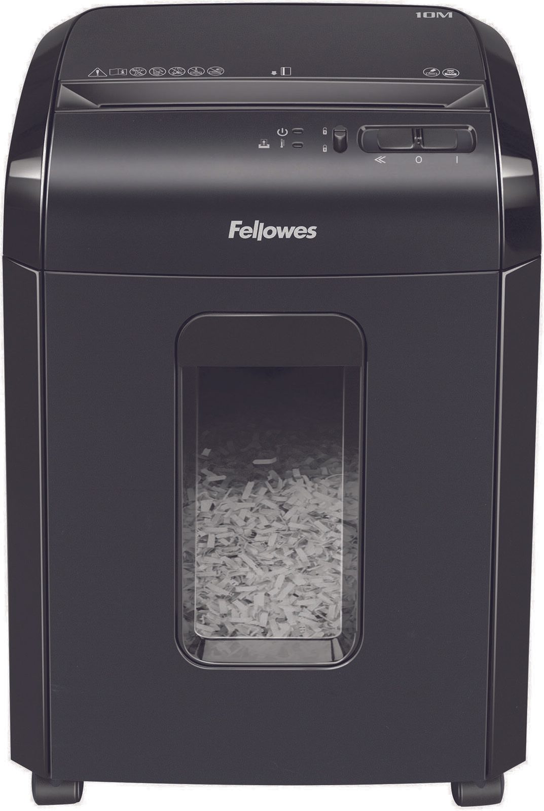 Fellowes Powershred 10M Aktenvernichter mit Partikelschnitt bis 10 Blatt schwarz