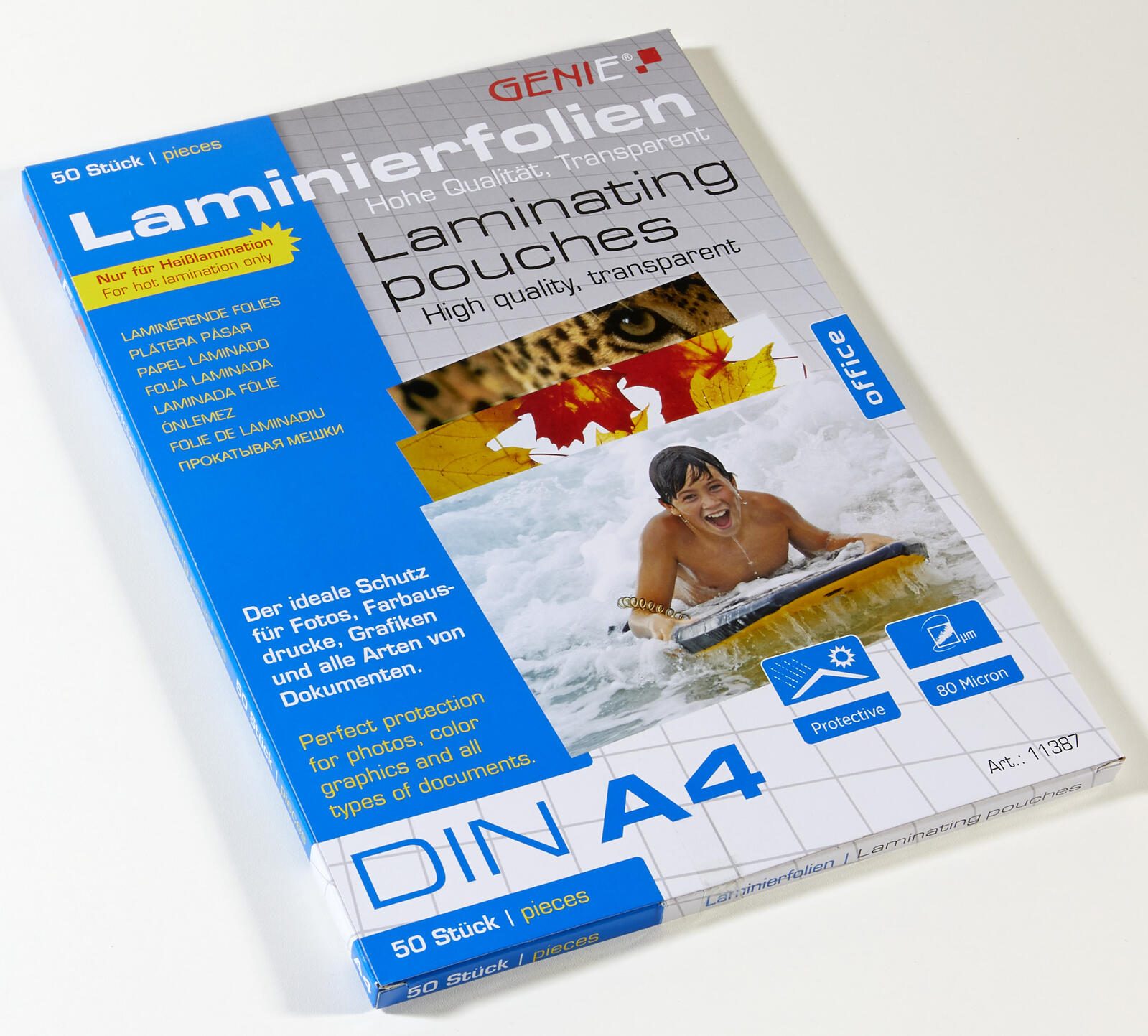GENIE Laminierfolien glänzend 80 mikron A4