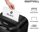 Fellowes Powershred LX45 Aktenvernichter mit Partikelschnitt bis 8 Blatt schwarz