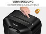 Fellowes Powershred LX45 Aktenvernichter mit Partikelschnitt bis 8 Blatt schwarz