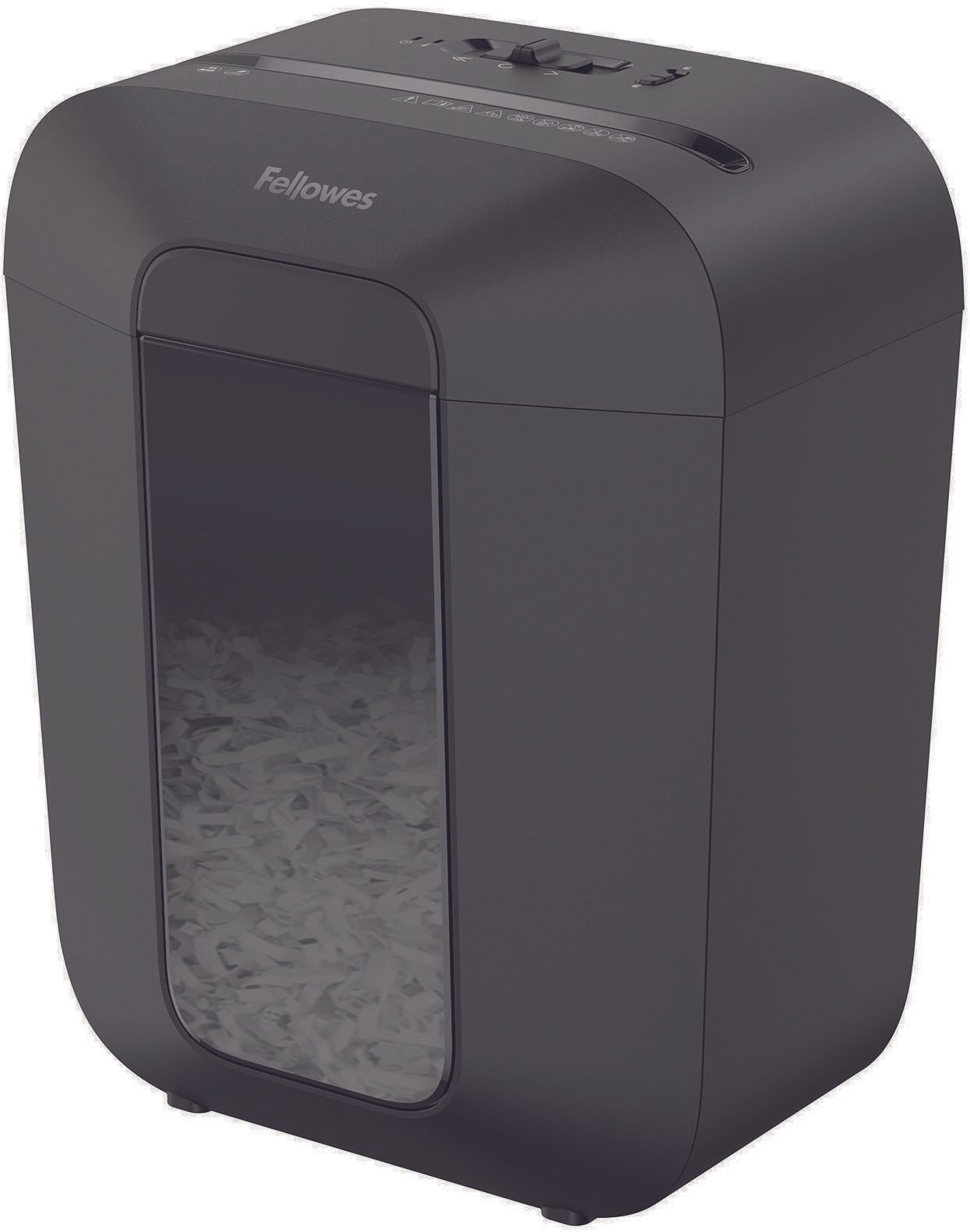 Fellowes Powershred LX45 Aktenvernichter mit Partikelschnitt bis 8 Blatt schwarz