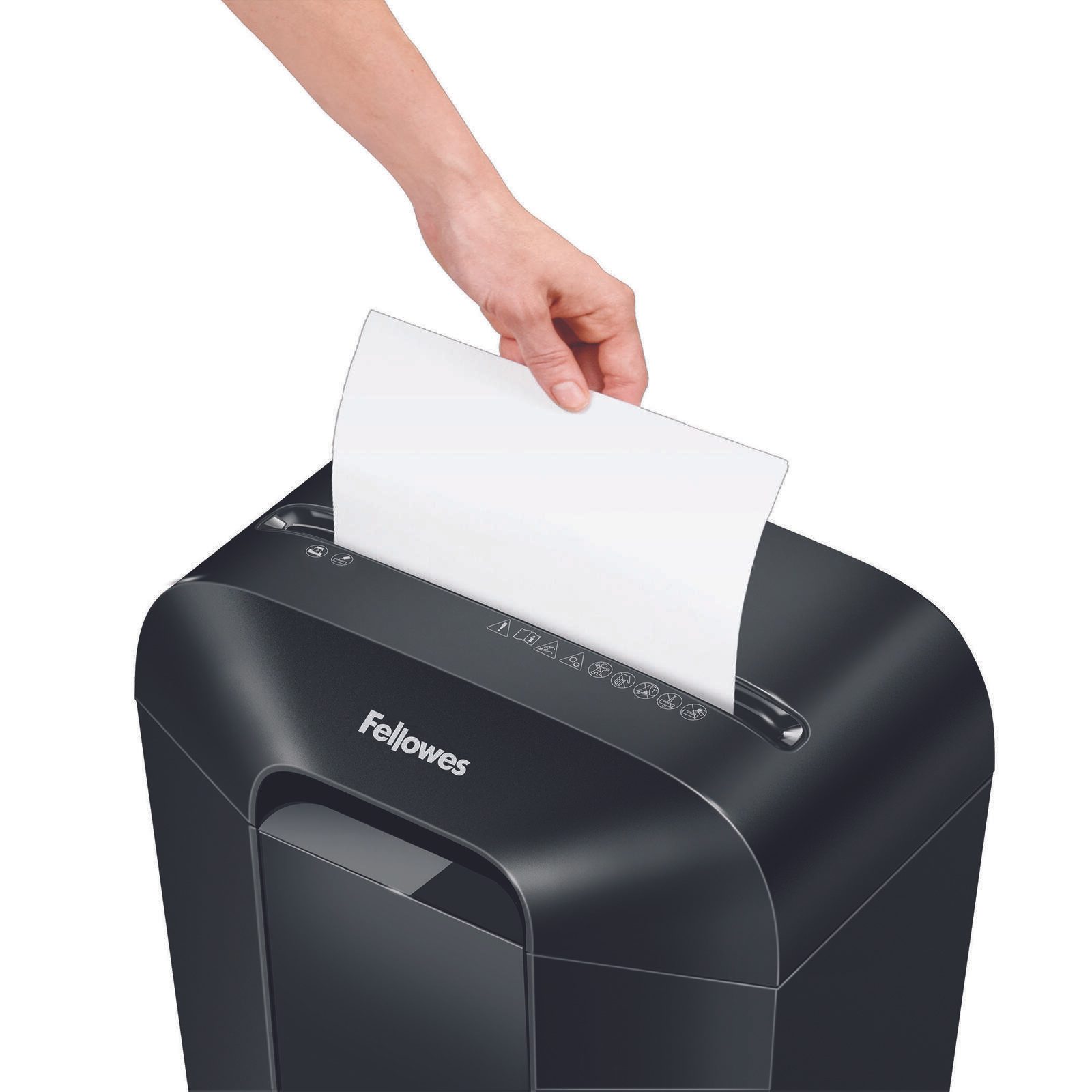Fellowes Powershred LX45 Aktenvernichter mit Partikelschnitt bis 8 Blatt schwarz