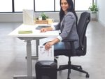 Fellowes Powershred LX45 Aktenvernichter mit Partikelschnitt bis 8 Blatt schwarz