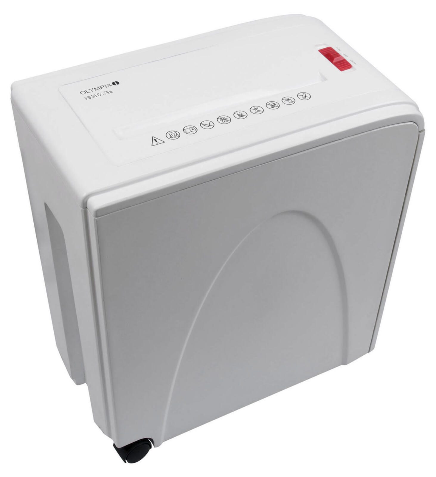 OLYMPIA PS58CC Aktenvernichter mit Partikelschnitt bis 15 Blatt weiß