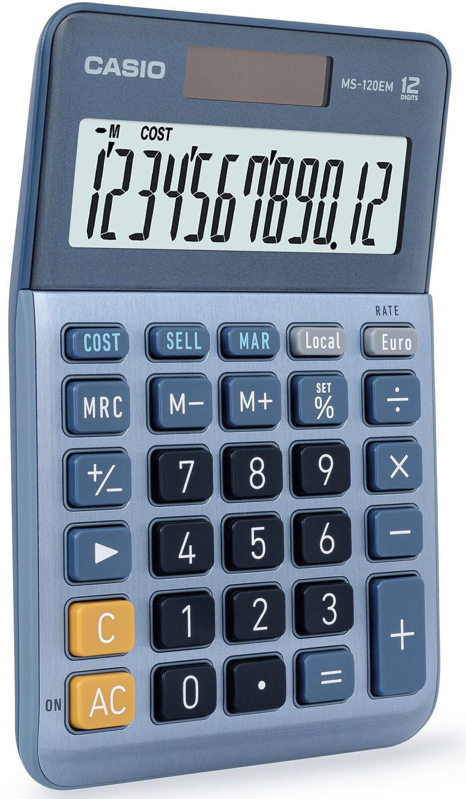 CASIO Tischrechner MS-120EM blau