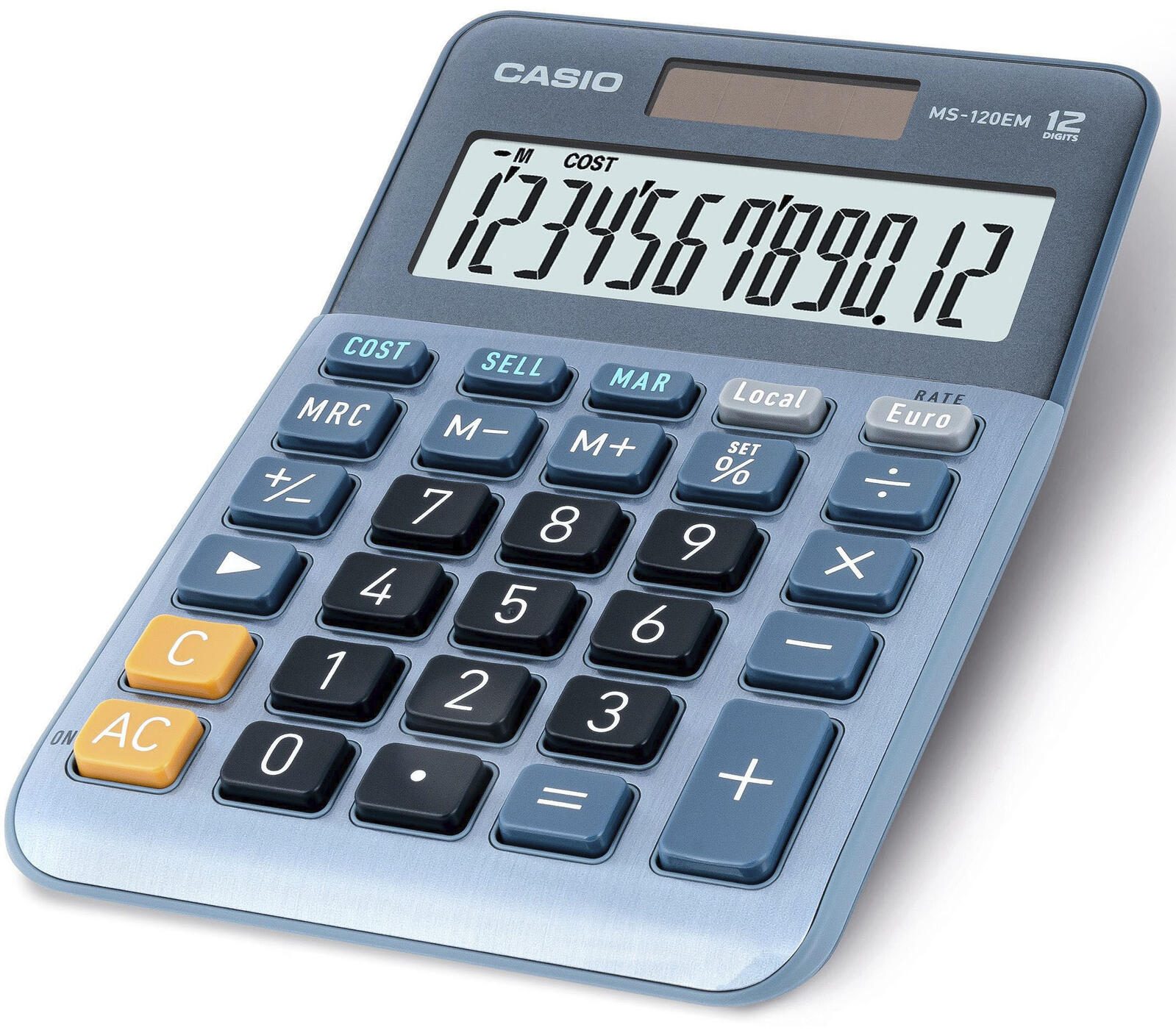 CASIO Tischrechner MS-120EM blau
