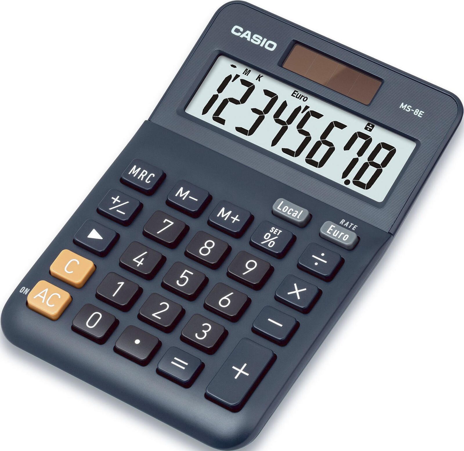 CASIO Tischrechner MS-8E blau