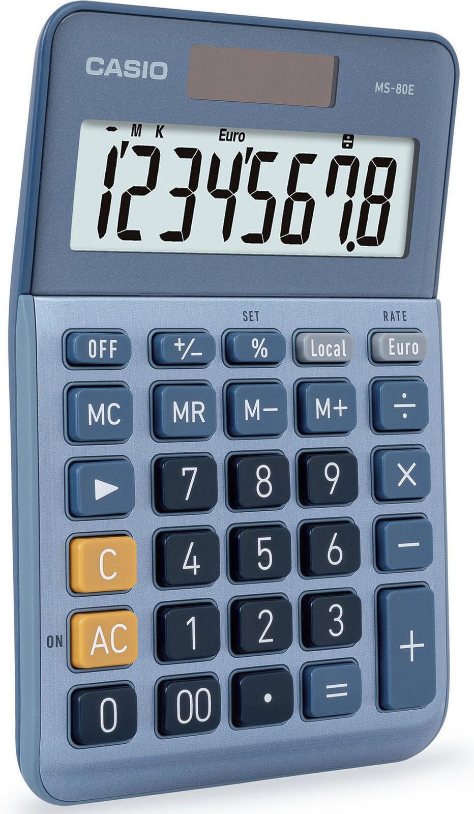 CASIO Tischrechner MS-80E blau