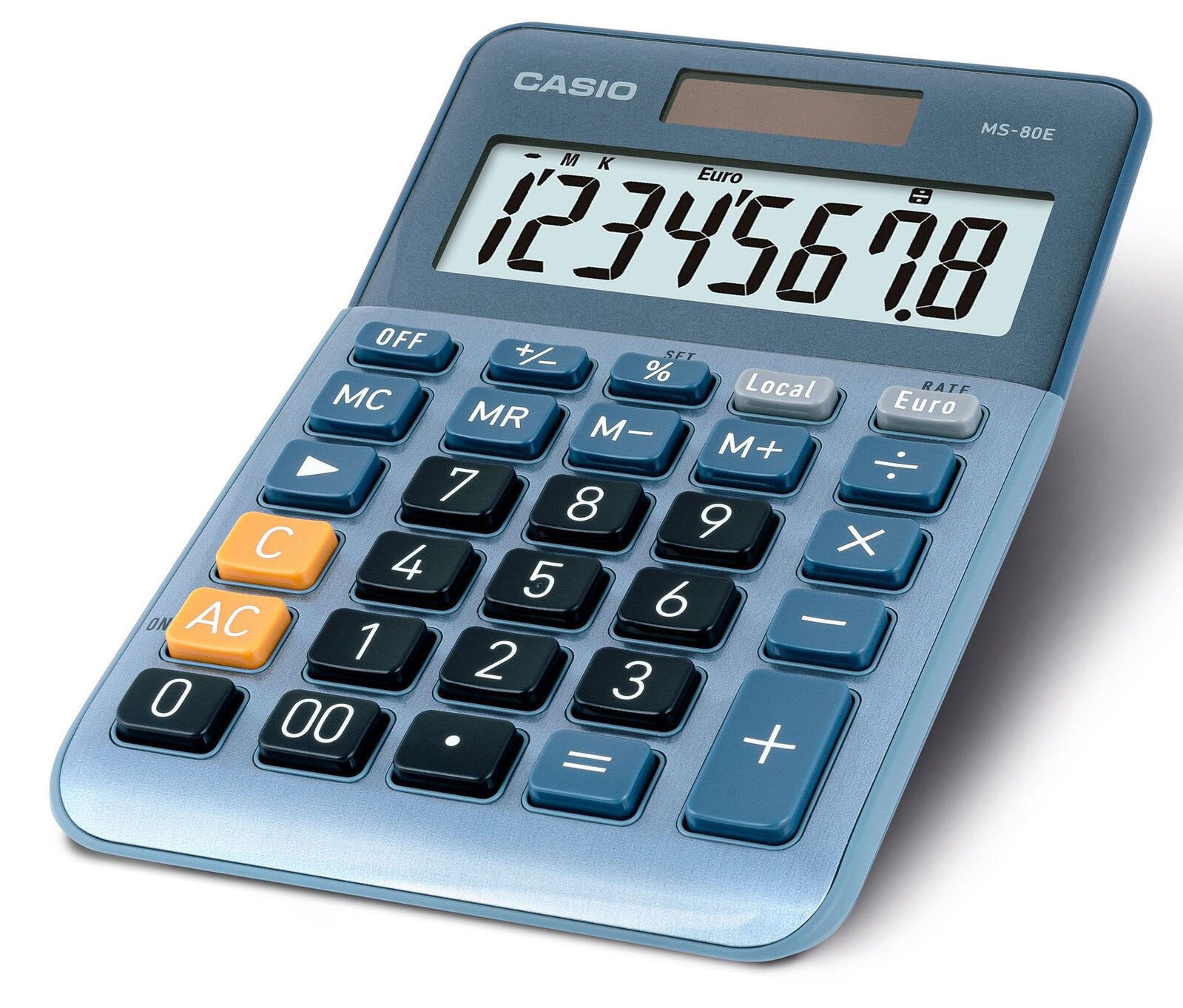 CASIO Tischrechner MS-80E blau