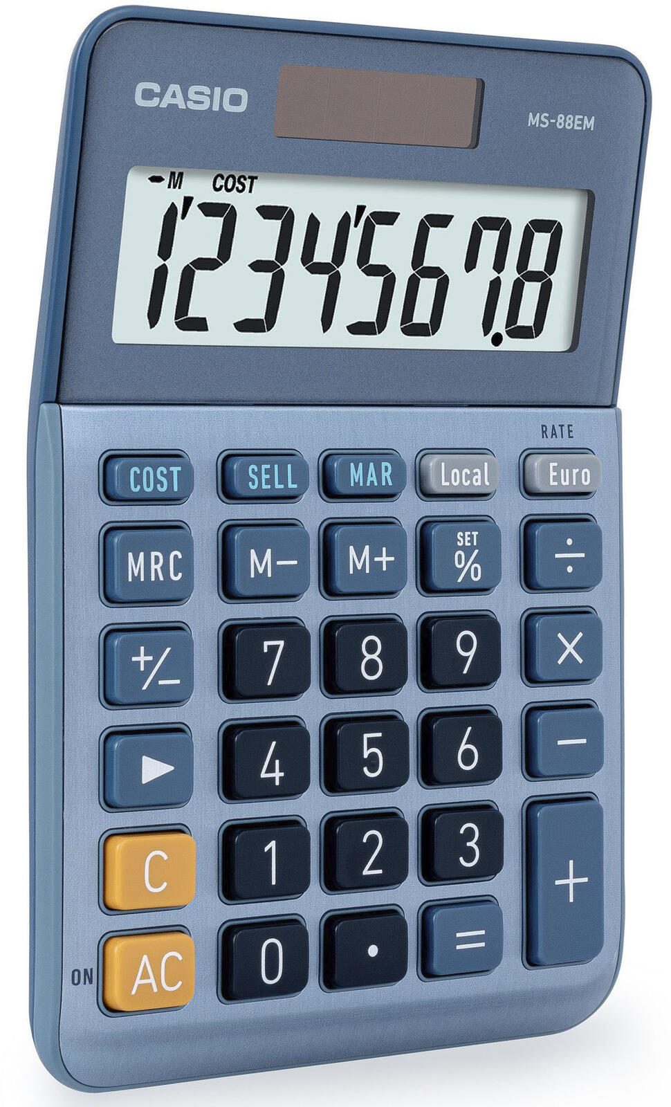 CASIO Tischrechner MS-88EM blau