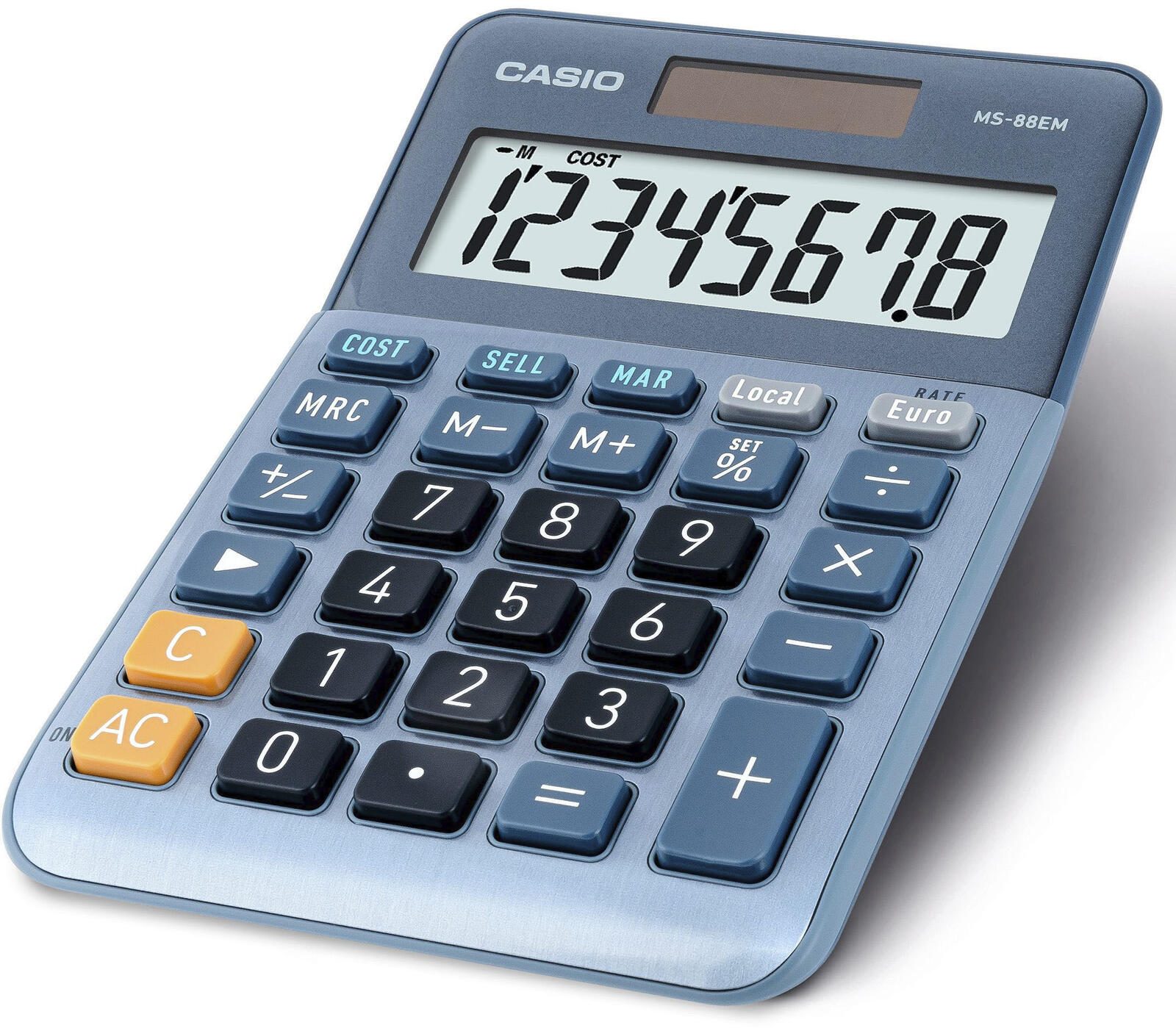 CASIO Tischrechner MS-88EM blau