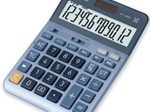 CASIO Tischrechner DF-120EM blau
