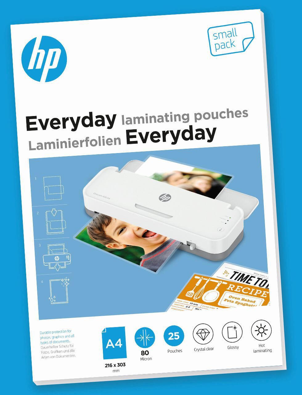 HP Laminierfolien glänzend 80 mikron A4