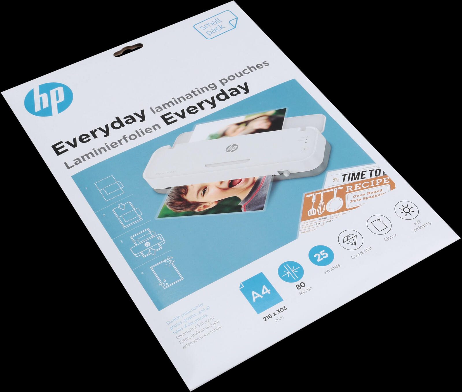 HP Laminierfolien glänzend 80 mikron A4