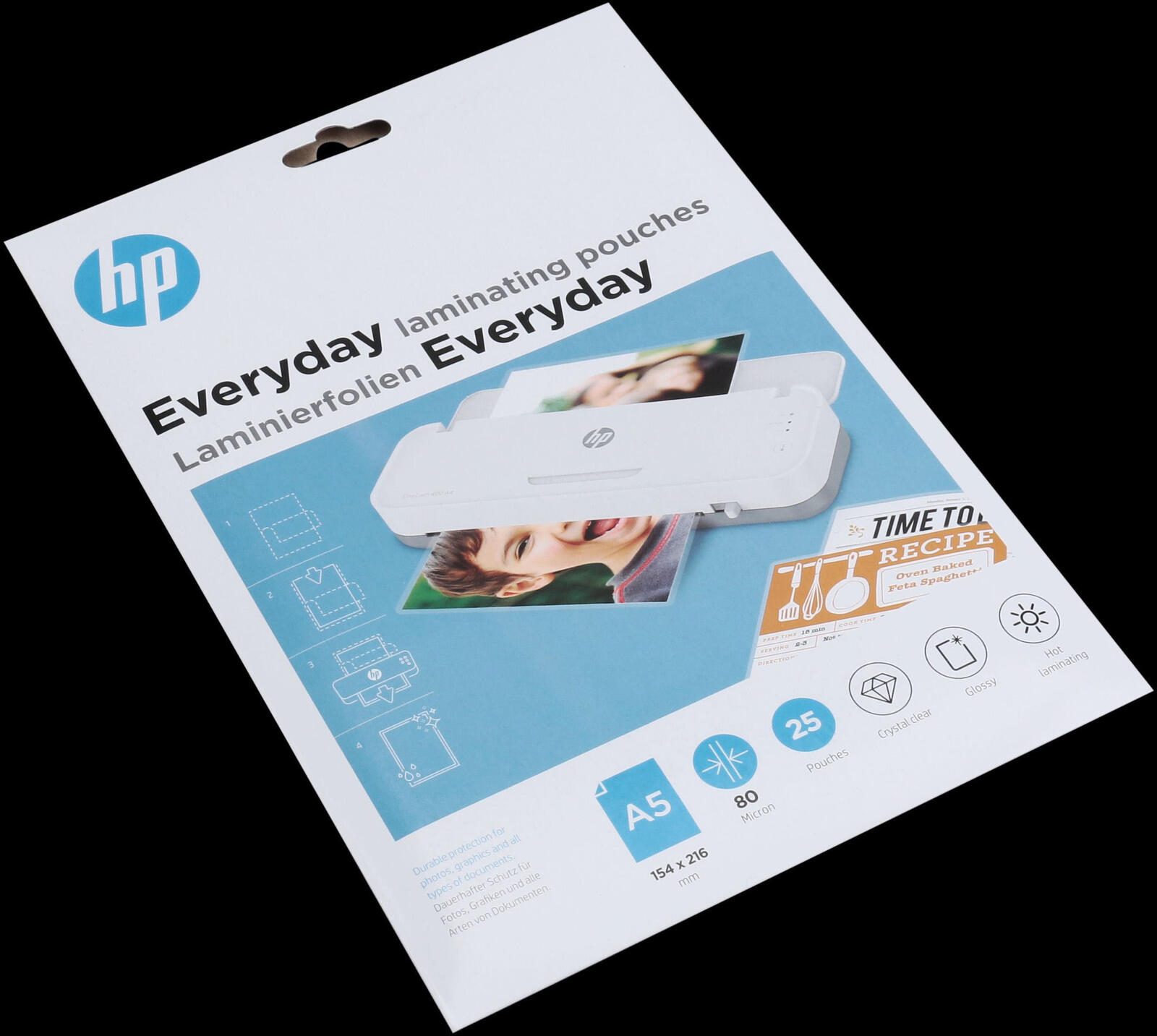 HP Laminierfolien glänzend 80 mikron A5