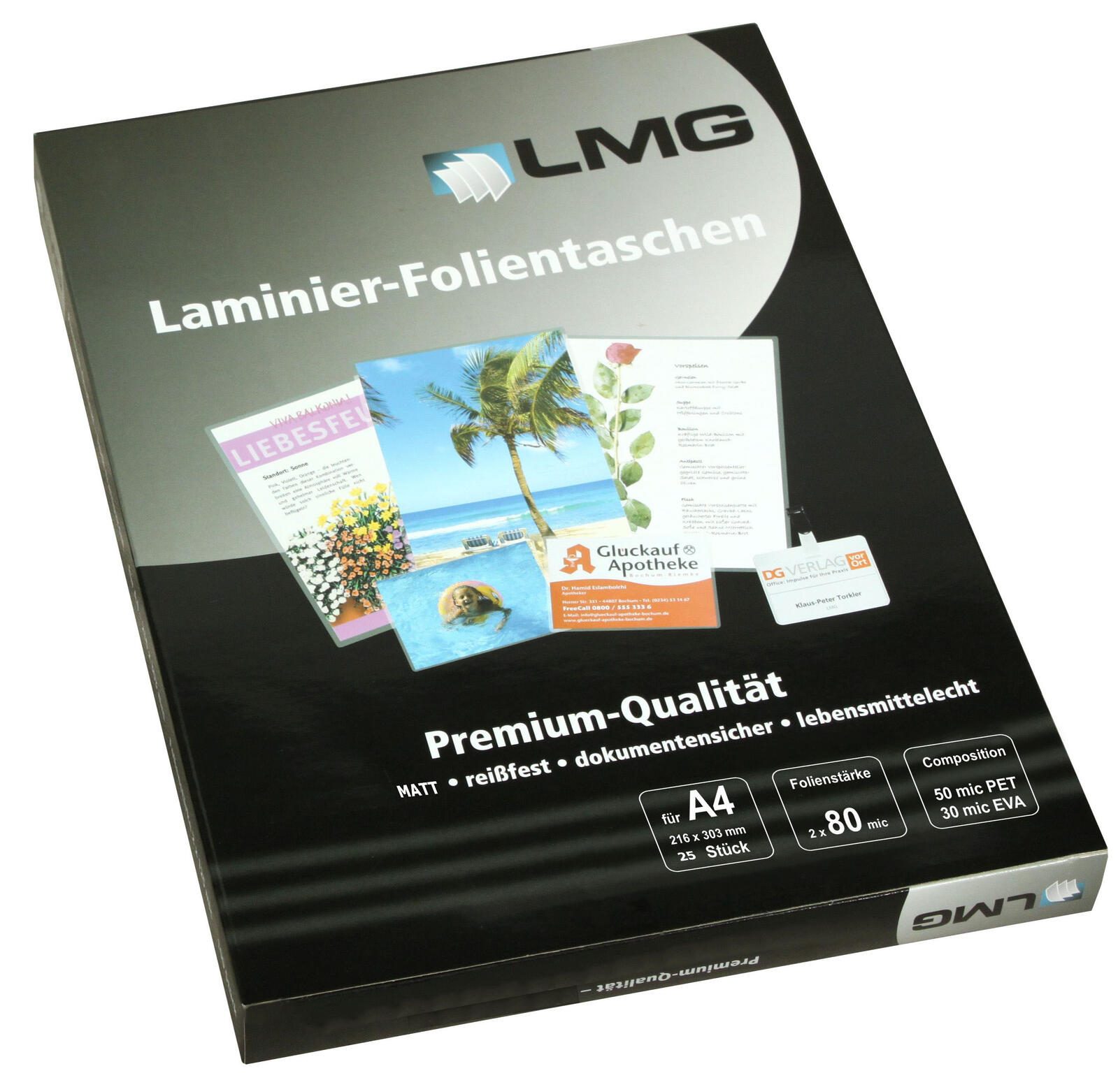 LMG Laminierfolien matt 80 mikron A4