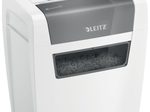 LEITZ IQ home Aktenvernichter mit Partikelschnitt bis 6 Blatt weiß
