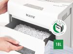 LEITZ Protect 6M Aktenvernichter mit Partikelschnitt bis 6 Blatt weiß