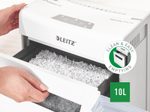 LEITZ Protect 6X Aktenvernichter mit Partikelschnitt bis 6 Blatt weiß