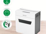 LEITZ Protect 6X Aktenvernichter mit Partikelschnitt bis 6 Blatt weiß