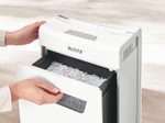 LEITZ Protect 8X Aktenvernichter mit Partikelschnitt bis 8 Blatt weiß
