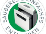 LEITZ Protect 8X Aktenvernichter mit Partikelschnitt bis 8 Blatt weiß