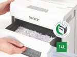 LEITZ Protect 8X Aktenvernichter mit Partikelschnitt bis 8 Blatt weiß