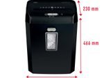 Rexel ProMax REX823 Aktenvernichter mit Partikelschnitt bis 8 Blatt schwarz