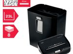 Rexel ProMax REX823 Aktenvernichter mit Partikelschnitt bis 8 Blatt schwarz