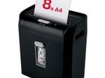 Rexel ProMax RPS812 Aktenvernichter mit Streifenschnitt bis 8 Blatt schwarz